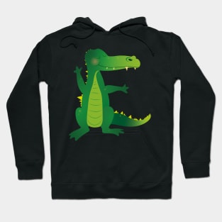 Animal Alphabet E - Elligator Hoodie